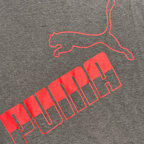 PUMA Long Sleeve Logo Graphic Tee Boys Size XL 18-20 Teen Black Shirt - Picture 2 of 4